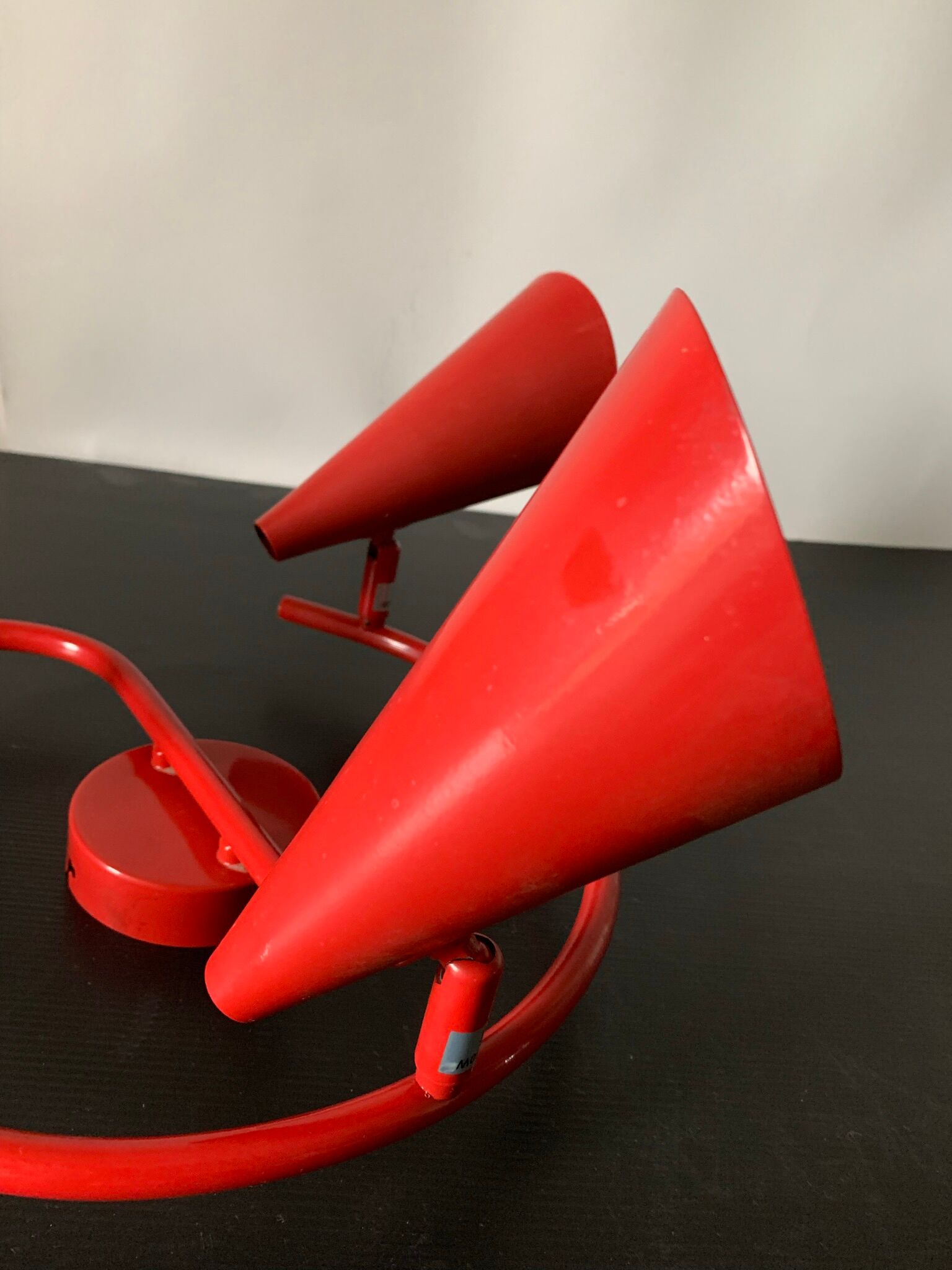 Red vintage wall lamp or ceiling lamp