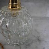 Moulded glass hand lamp