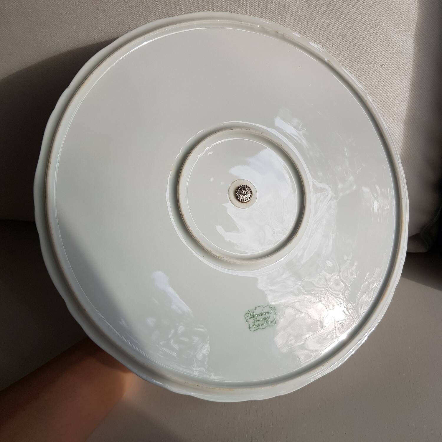 Plat de service à fromage en porcelaine de Limoges