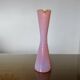 Vase, soliflore stelvia glass, italy, pink, orange and opalescent, 1960s