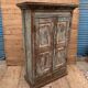 Rajasthani wardrobe in Burmese teak with original patina.