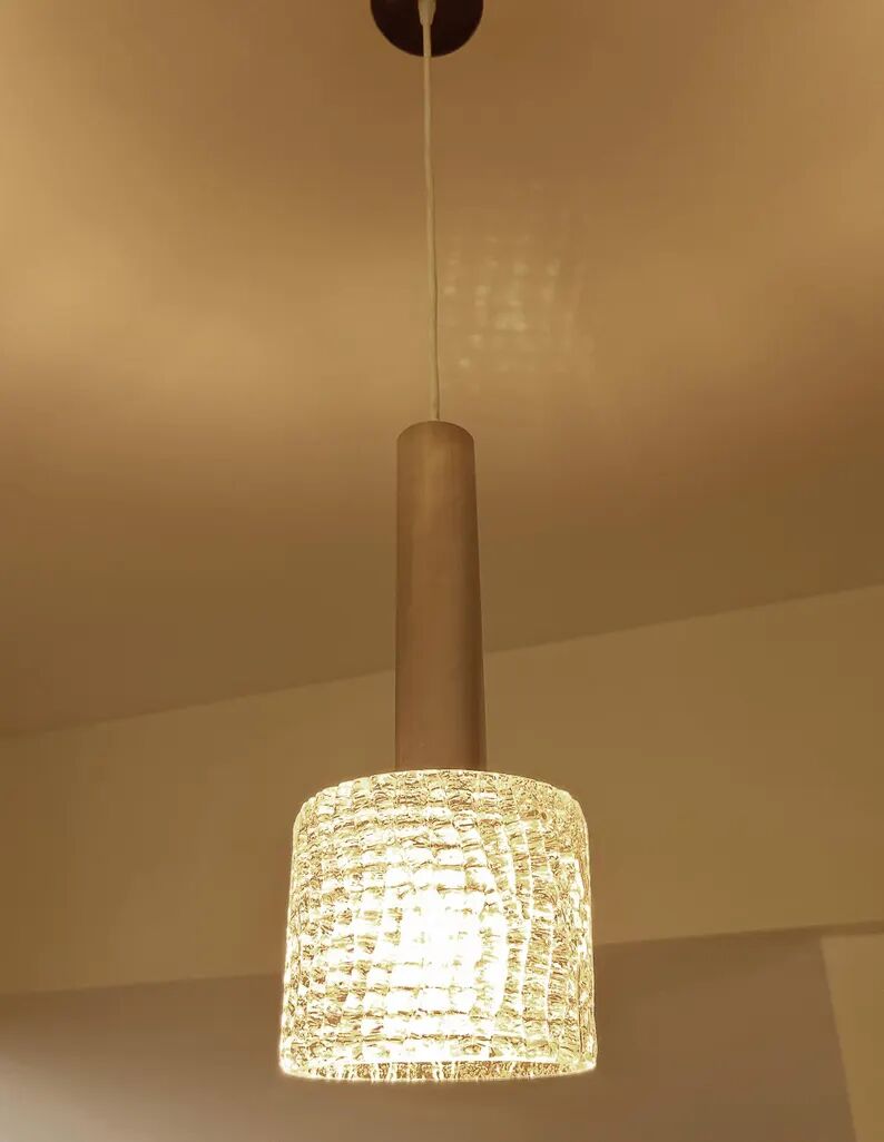 Vintage Kalmar Murano Glass Pendant Light