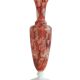 Vase en verre opalin de style rococo revival par Stelvia, soufflé à la main, Italie, années 1950.