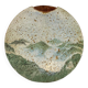 Pierre Devie, Mid-century modern green ceramic solifleur vase, France 1980