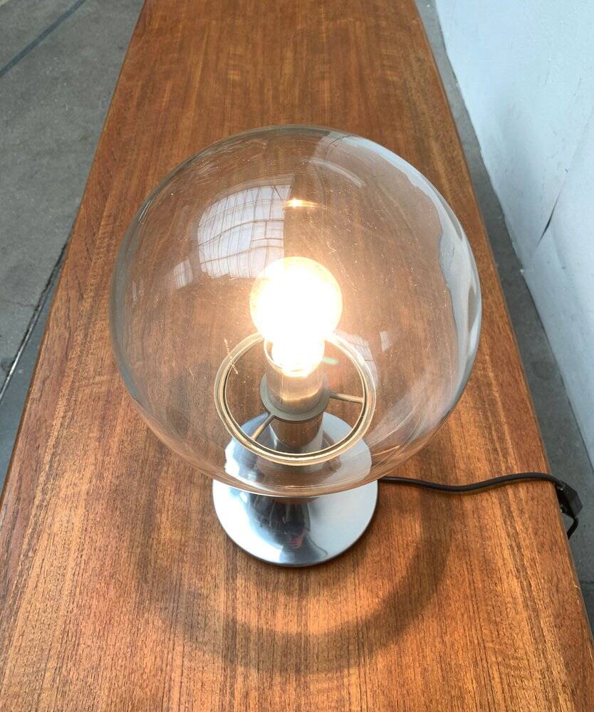 Vintage 1970s space globe table lamp