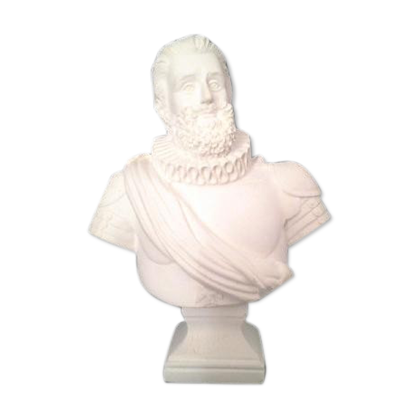 Henri IV Bust in cast plaster H:15cm