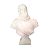 Henri IV Bust in cast plaster H:15cm