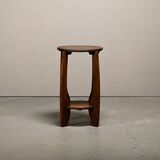 Dutch Art Deco Amsterdam School small side table or plant table solid oak