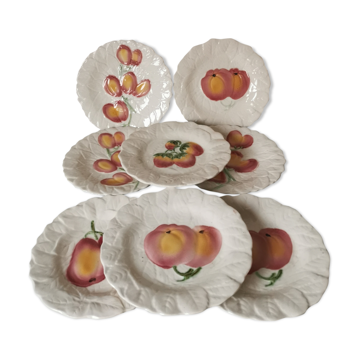 Sarreguemines Cavaillon fruit plates