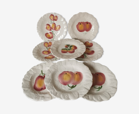 Assiettes à fruits Sarreguemines Cavaillon