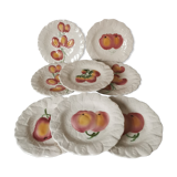 Sarreguemines Cavaillon fruit plates