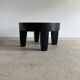 Coffee table en bois massif monoxyle noir