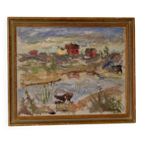 "Serene landscape" – F. Lodin