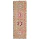 Vintage Turkish Hand-Knotted Wool Cotton Pink Runner Rug 102x300