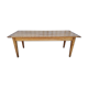 Farmhouse table in blond walnut 200 cm
