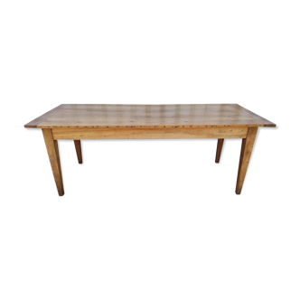 Farmhouse table in blond walnut 200 cm