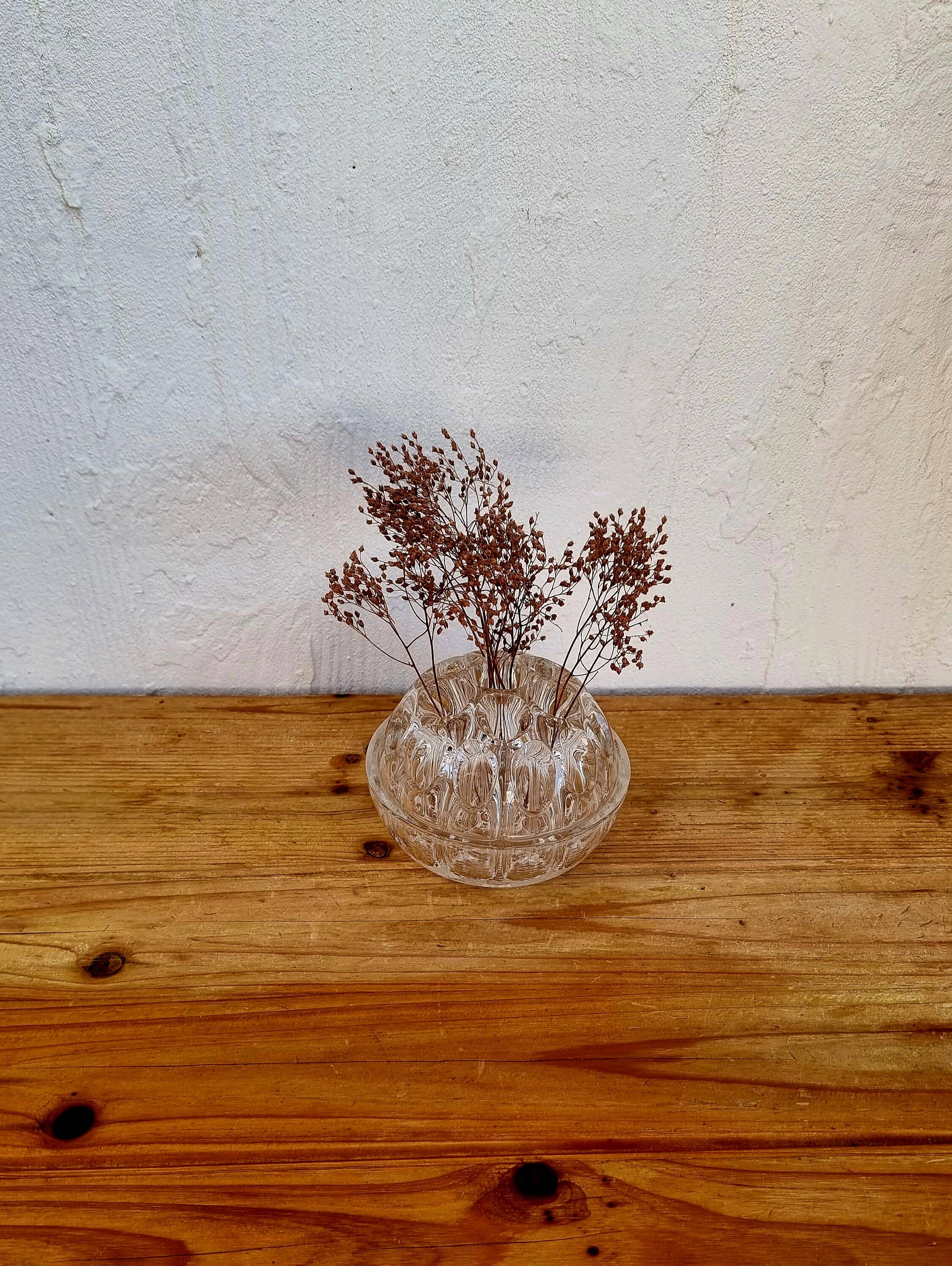 Vintage glass flower pick