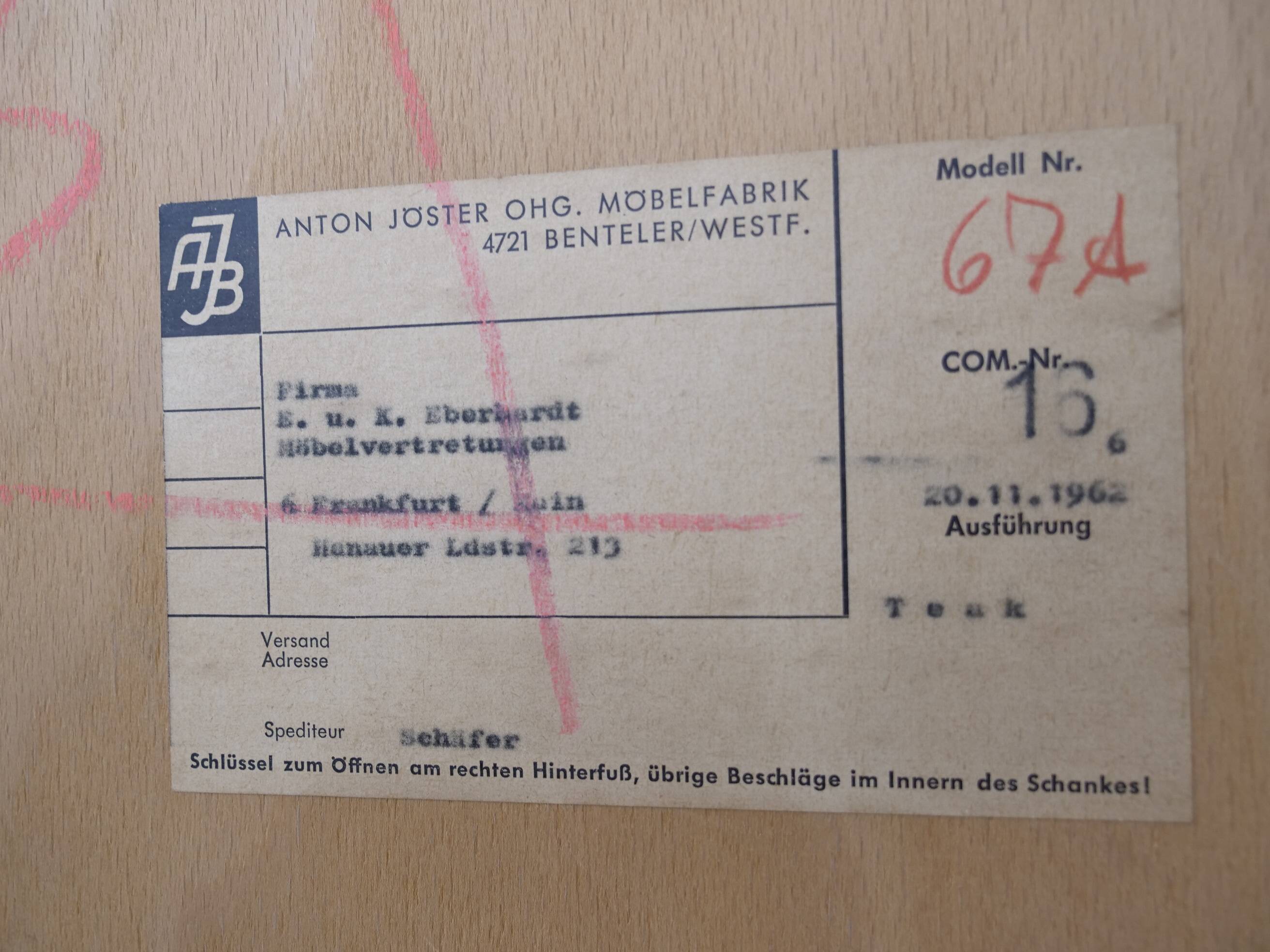 Teak Vintage Cabinet 1960s Chest of Drawers