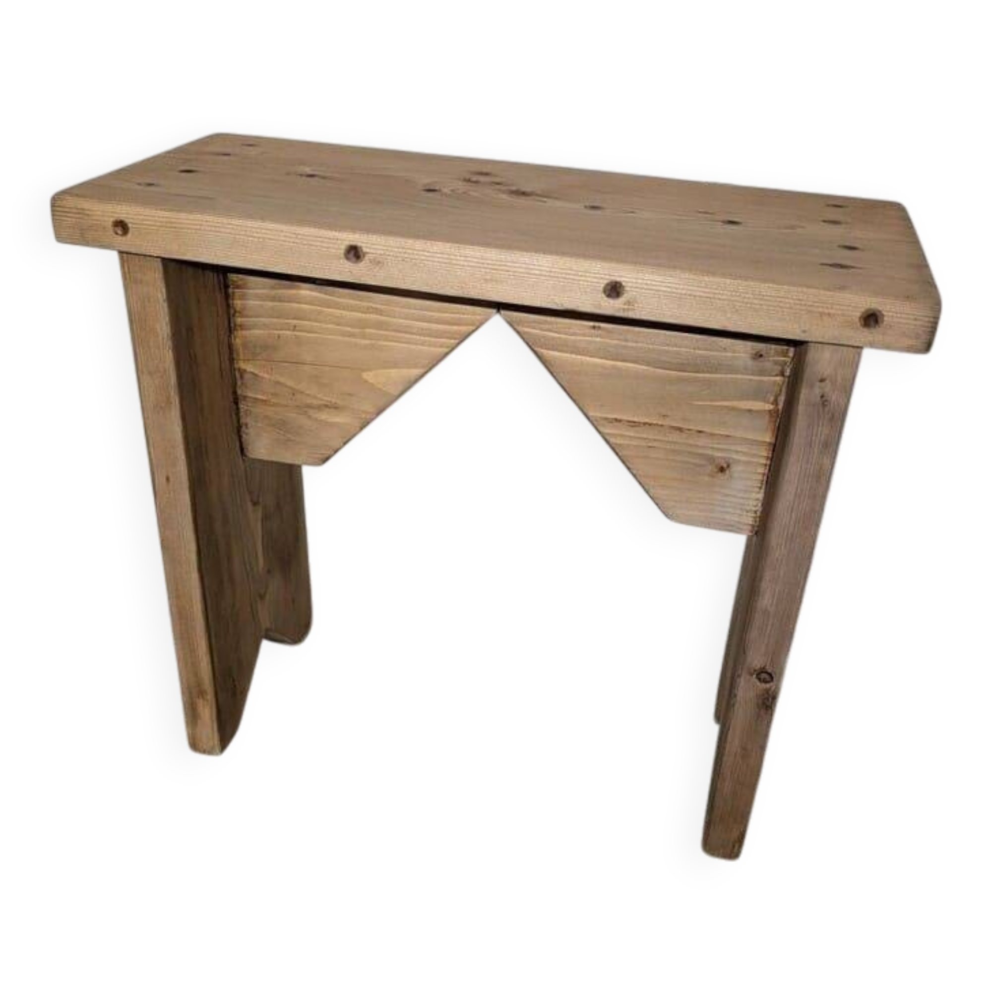 Small rustic bench