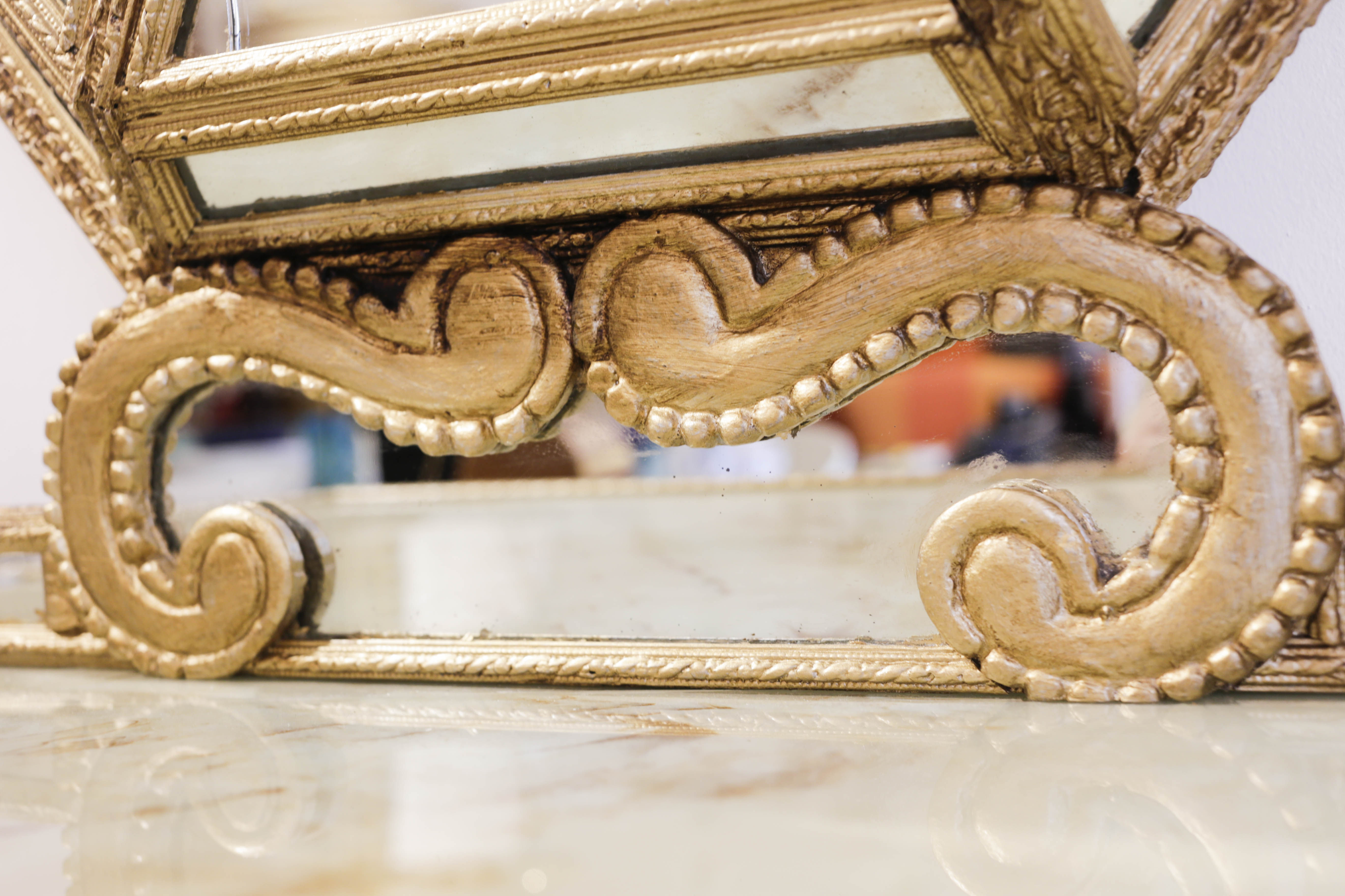 Furniture bar and mirror pareclose 19th