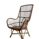 Vintage wicker chair/single seat/armchair