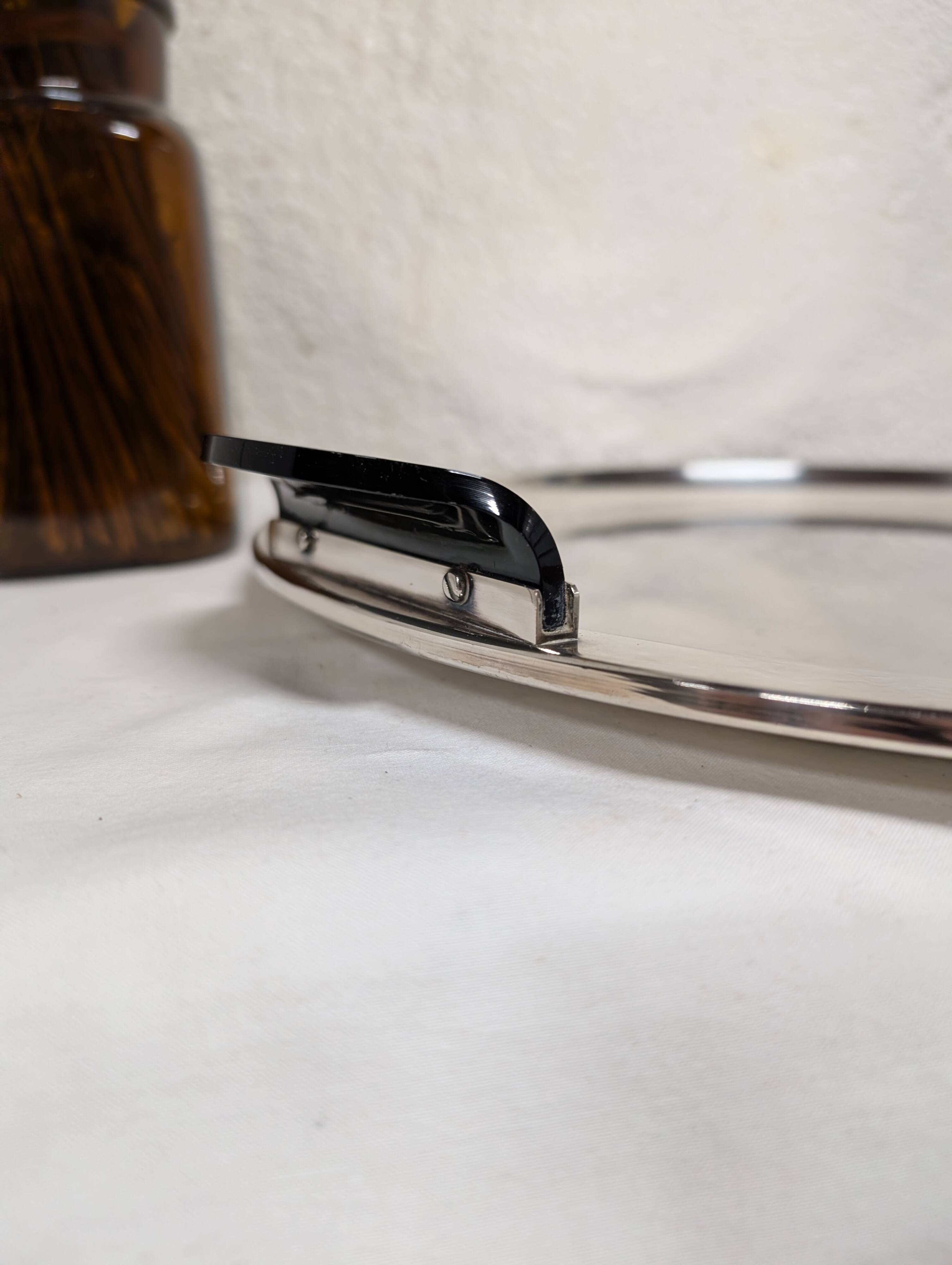 Silver-plated vintage plateau Studio