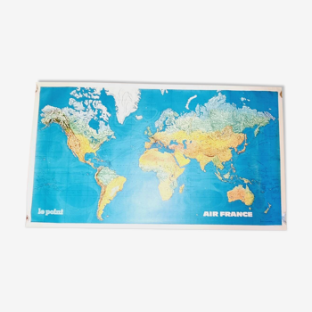 Air France world map Le Point URSS Graindorge Perceval Paris