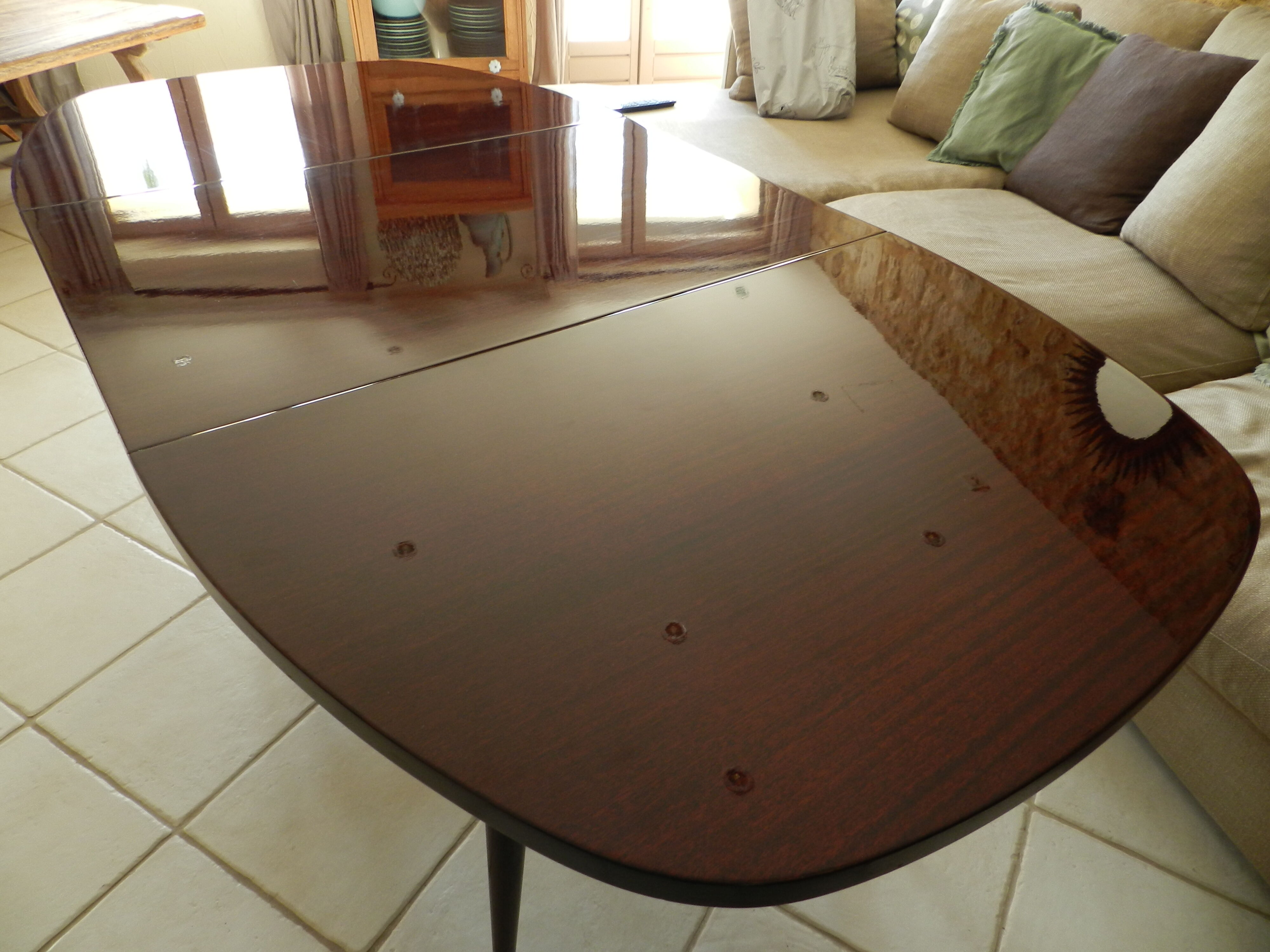 Scandinavian table adjustable and retractable Smørrebrød