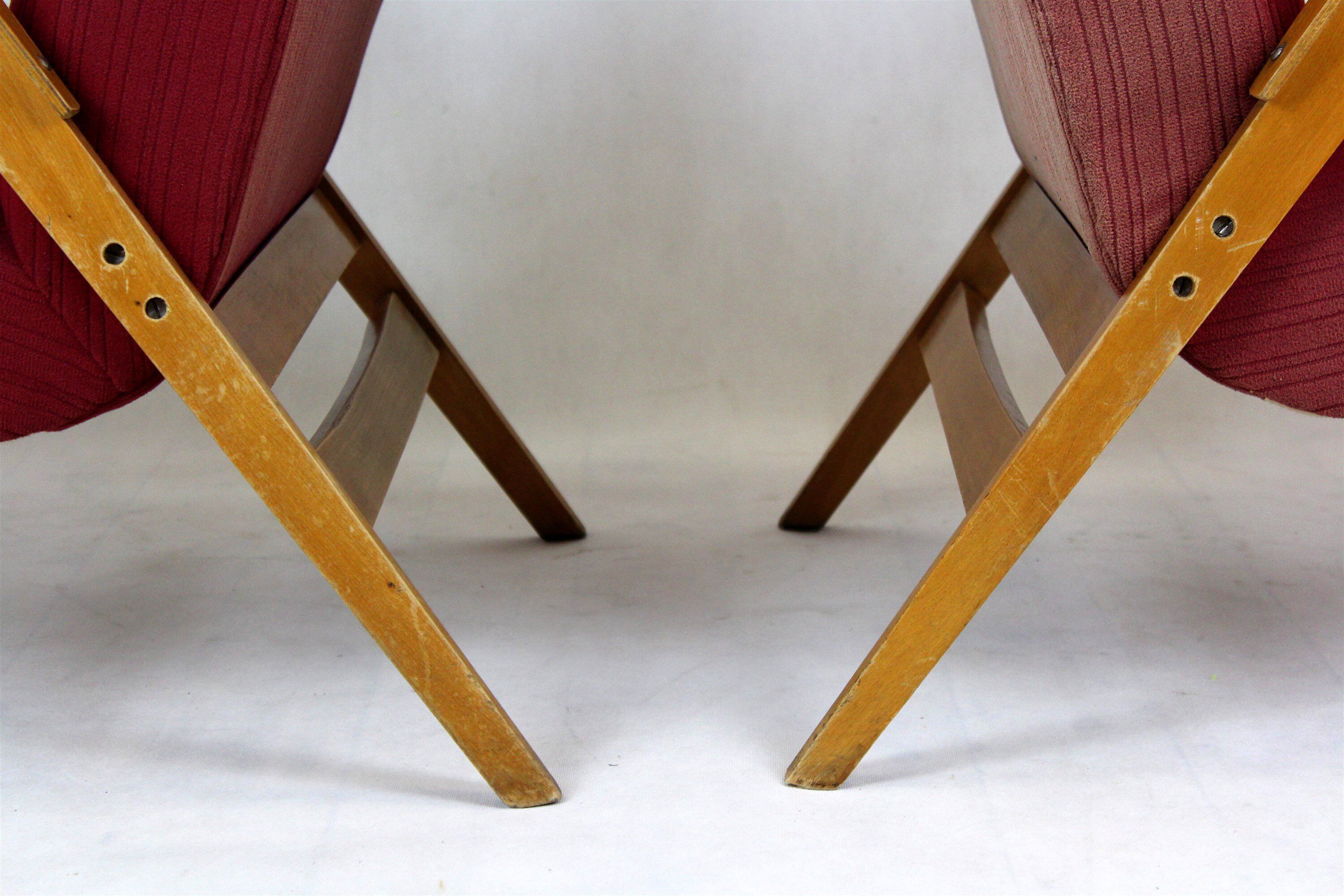 Mid-Century Armchairs from Tatra, 1960s, Set of 2