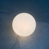 Vintage floor lamp in the shape of a globe from the French space age by SCE, France.