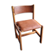 Chairs Maison Regain solid elm structure, leather seat and back