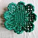 Vintage fruit basket in braided ceramic