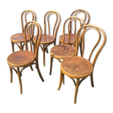 6 bentwood chairs early 20th