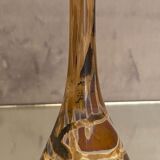 Soliflore vase in tinted glass with marbled decoration Murano Venice