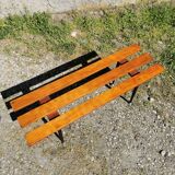 60s Italian wooden bench