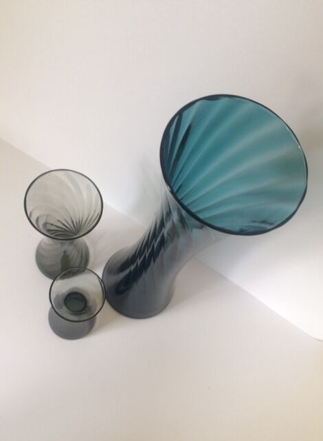 Alfred Taube crystal vases, circa 1950