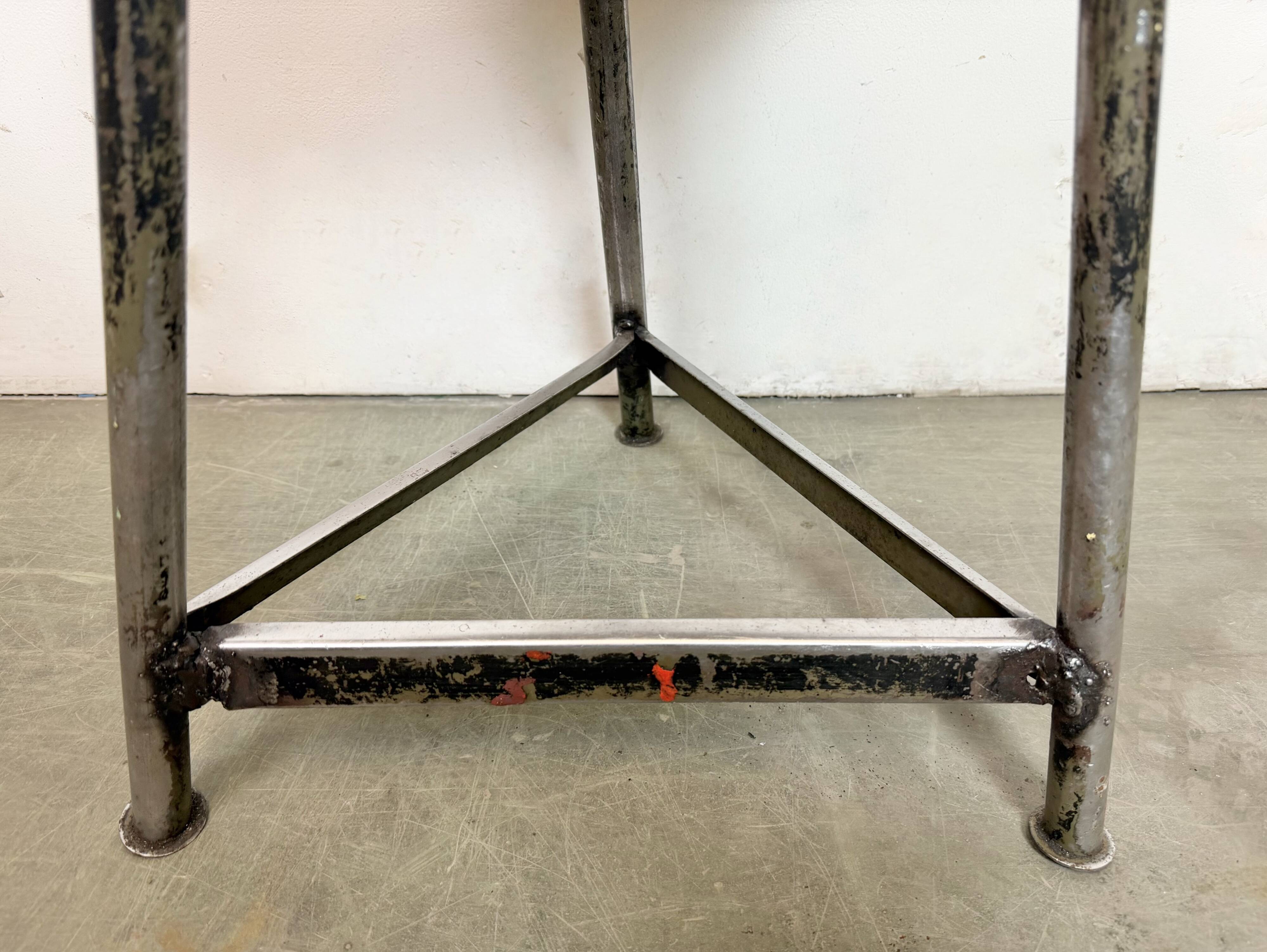 Black Industrial Workshop Stool, 1960s