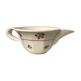 Gravy boat Moulin des Loups Hamage model "Brittany" years 40-50