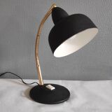 Lampe de bureau cocotte noire et dorée