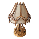 Rattan table lamp