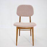 1960s Set of Three Oak Dining Chairs in Boucle, Czechoslovakia