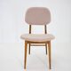 1960s Set of Three Oak Dining Chairs in Boucle, Czechoslovakia