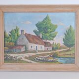 Oil on canvas landscape