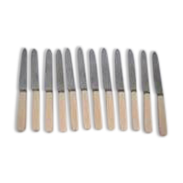 Christofle Atlas, 12 dessert knives, dessert, cheese model bakelite.