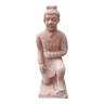 Statue de jardin guerrier xian agenouillé en terre cuite 120 cm