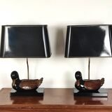 Pair of "duck" lamps