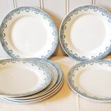8 flat plates Iron Earth "Recamier"