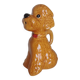 Ancient ceramic pitcher in the shape of a poodle.