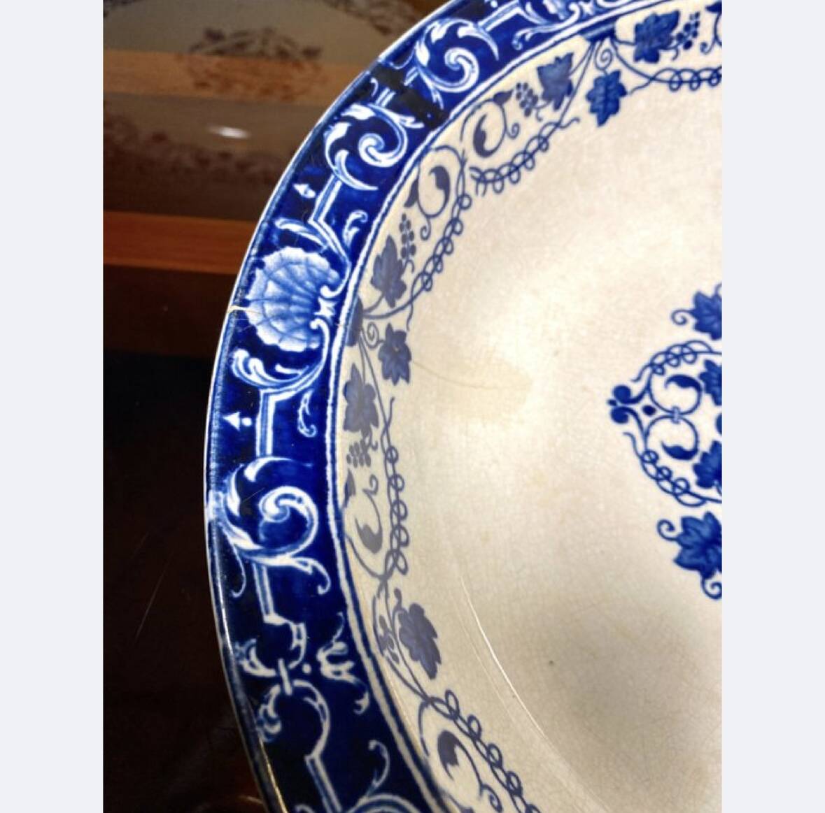 4 old Moustiers plates