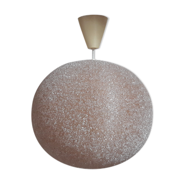 Suspension boule en résine des années 70